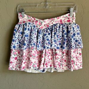 Aralina  floral skirt blue and‎ pink layered.  Size medium new with tags